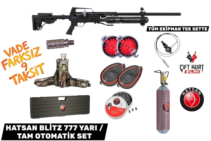 Hatsan Blitz 777 Tam Otomatik 6.35mm PCP Set (KAMPANYALI)